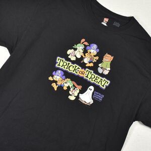 Garfields Halloween Adventure Shirt Mens XL Black Graphic Tee Retro Trick Treat